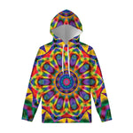 Boho Kaleidoscope Print Pullover Hoodie