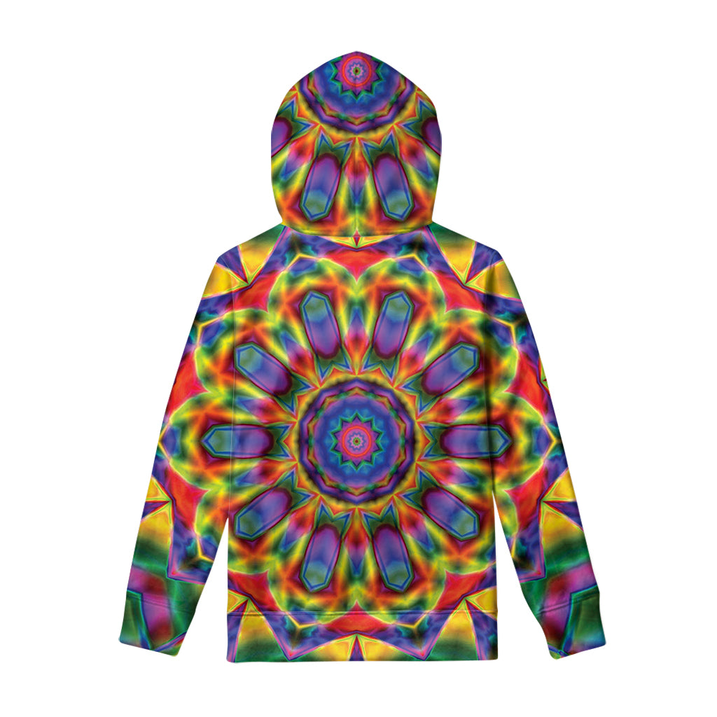 Boho Kaleidoscope Print Pullover Hoodie