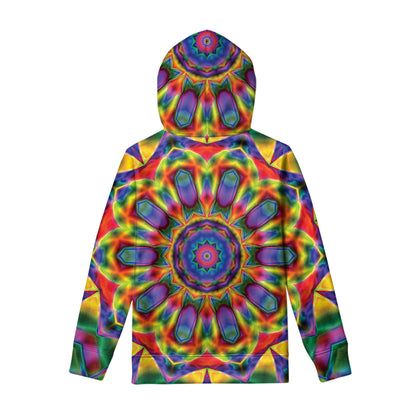 Boho Kaleidoscope Print Pullover Hoodie