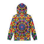 Boho Kaleidoscope Print Pullover Hoodie