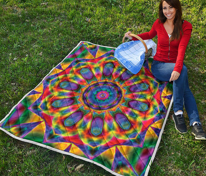 Boho Kaleidoscope Print Quilt