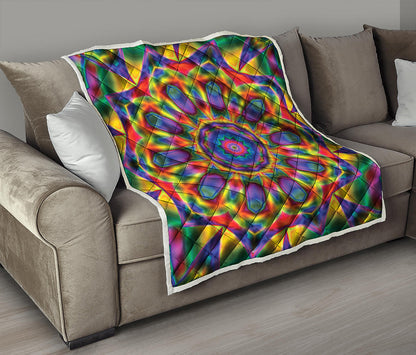 Boho Kaleidoscope Print Quilt