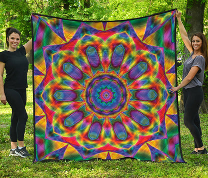 Boho Kaleidoscope Print Quilt