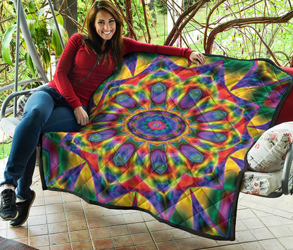 Boho Kaleidoscope Print Quilt