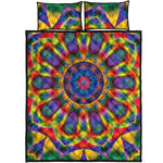 Boho Kaleidoscope Print Quilt Bed Set