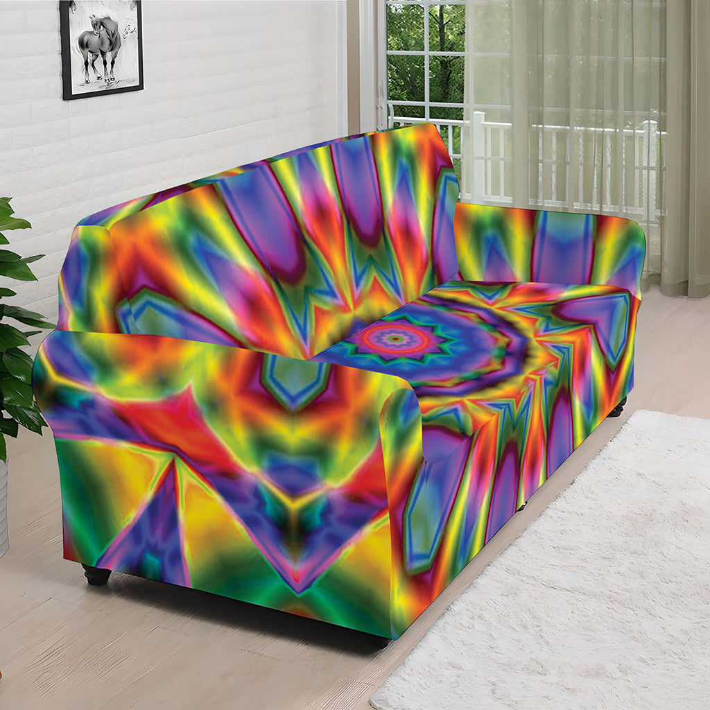 Boho Kaleidoscope Print Sofa Cover