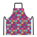 Boho Mandala Patchwork Pattern Print Apron