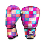 Boho Mandala Patchwork Pattern Print Boxing Gloves