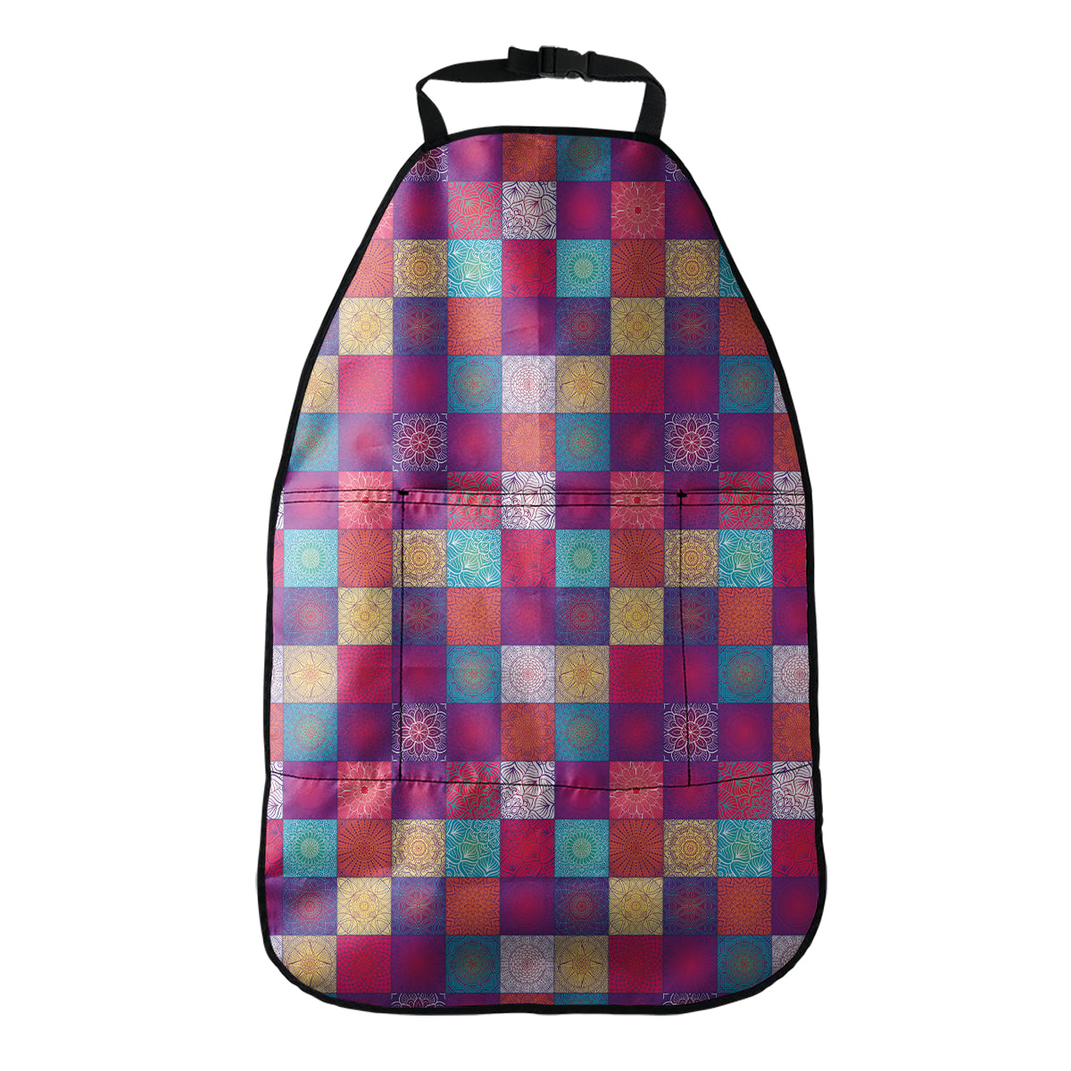 Boho Mandala Patchwork Pattern Print Car Seat Organizers