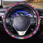 Boho Mandala Patchwork Pattern Print Car Steering Wheel Cover