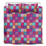 Boho Mandala Patchwork Pattern Print Duvet Cover Bedding Set