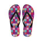 Boho Mandala Patchwork Pattern Print Flip Flops