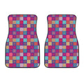 Boho Mandala Patchwork Pattern Print Front Car Floor Mats
