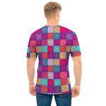 Boho Mandala Patchwork Pattern Print Men's T-Shirt