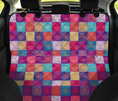 Boho Mandala Patchwork Pattern Print Pet Car Back Seat Cover