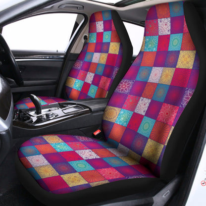 Boho Mandala Patchwork Pattern Print Universal Fit Car Seat Covers