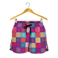Boho Mandala Patchwork Pattern Print Women's Shorts