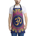 Boho Om Mandala Print Apron