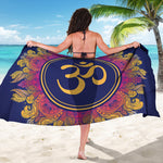 Boho Om Mandala Print Beach Sarong Wrap