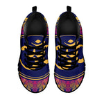 Boho Om Mandala Print Black Sneakers