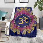 Boho Om Mandala Print Blanket