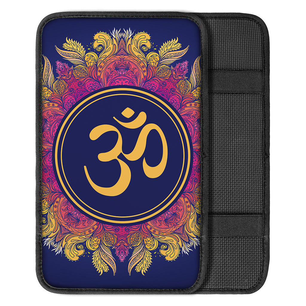 Boho Om Mandala Print Car Center Console Cover