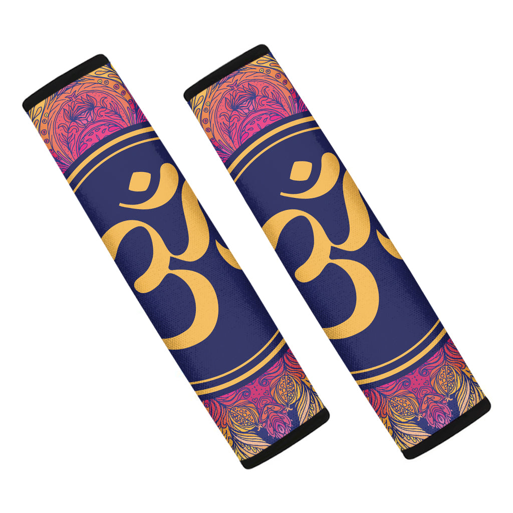 Boho Om Mandala Print Car Seat Belt Covers
