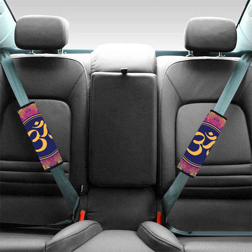 Boho Om Mandala Print Car Seat Belt Covers