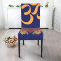 Boho Om Mandala Print Dining Chair Slipcover