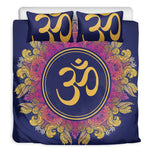 Boho Om Mandala Print Duvet Cover Bedding Set