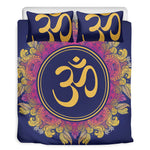 Boho Om Mandala Print Duvet Cover Bedding Set