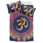 Boho Om Mandala Print Duvet Cover Bedding Set