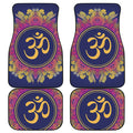 Boho Om Mandala Print Front and Back Car Floor Mats