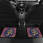 Boho Om Mandala Print Front and Back Car Floor Mats