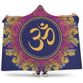 Boho Om Mandala Print Hooded Blanket