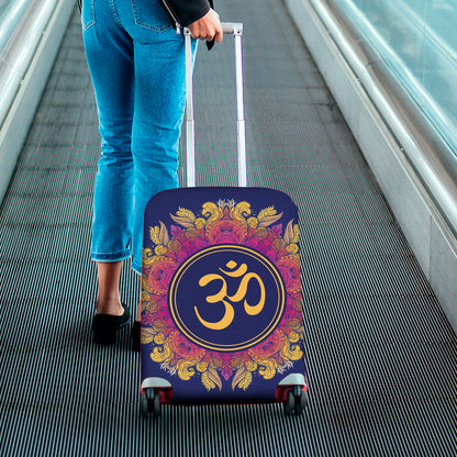 Boho Om Mandala Print Luggage Cover