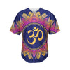 Boho Om Mandala Print Men's Baseball Jersey