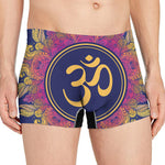 Boho Om Mandala Print Men's Boxer Briefs