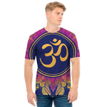 Boho Om Mandala Print Men's T-Shirt