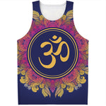 Boho Om Mandala Print Men's Tank Top