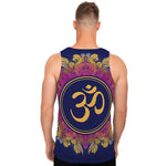 Boho Om Mandala Print Men's Tank Top