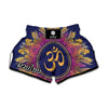 Boho Om Mandala Print Muay Thai Boxing Shorts