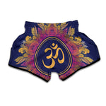 Boho Om Mandala Print Muay Thai Boxing Shorts