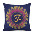 Boho Om Mandala Print Pillow Cover