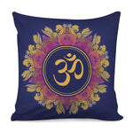 Boho Om Mandala Print Pillow Cover