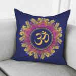 Boho Om Mandala Print Pillow Cover