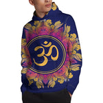 Boho Om Mandala Print Pullover Hoodie
