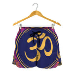 Boho Om Mandala Print Women's Shorts
