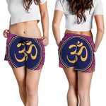Boho Om Mandala Print Women's Shorts