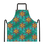 Boho Om Sign Pattern Print Apron